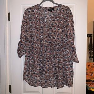 Cynthia Rowley Peasant Boho Top - sz 1X NWOT